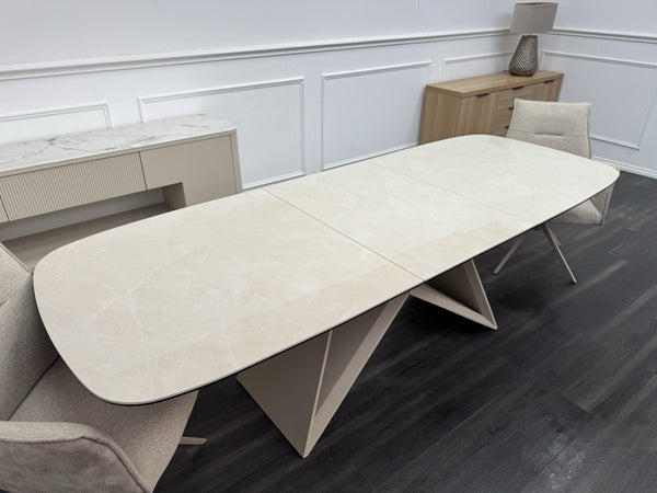 Furniture Village Mirage Large Extending Dining Table marble-effect ceramic top9