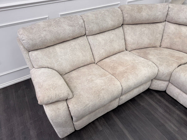 Furniture Village Moreno Power Reclining Corner Sofa In Cream Lux Velvet10