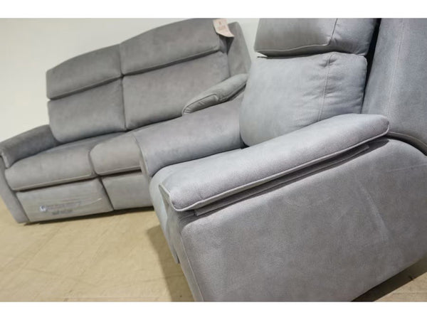 G Plan Ellis stingray charcoal 3 seater + armchair sofa set - power recliner 1