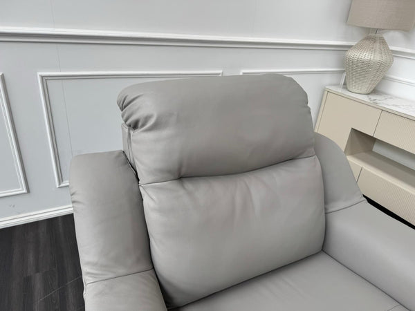 G Plan Firth Grey Leather Power Recliner Armchair5