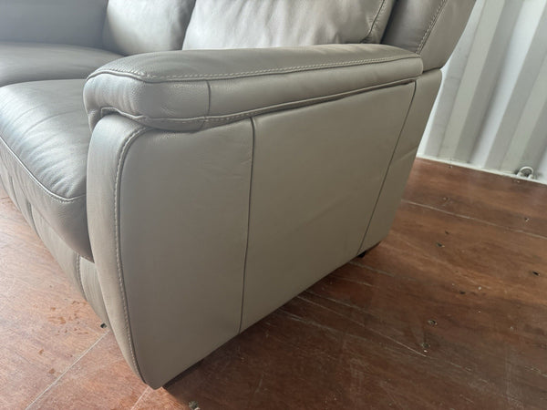 Furniture Village 2 Seater Sofa Taupe Leather6