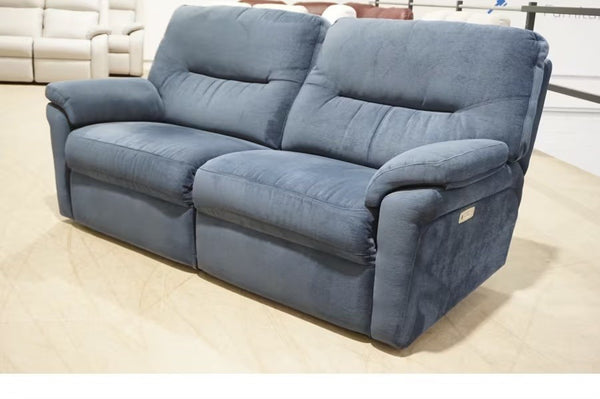 G Plan Seattle montilla midnight fabric power recliner 3 seater sofa 1