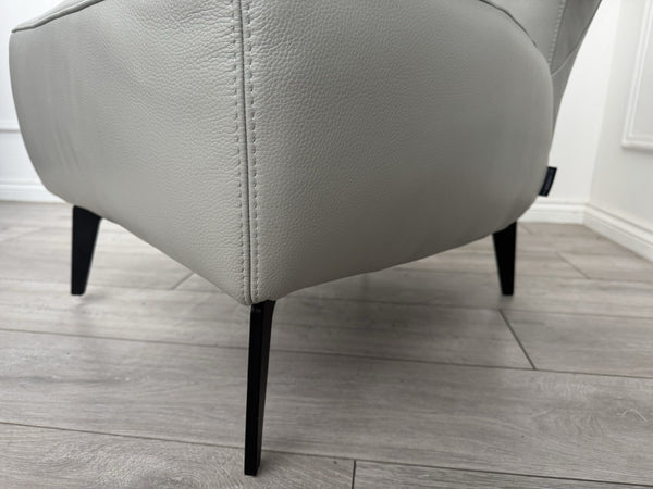 Fabbrica Accent Chair Grey Genuine Leather6