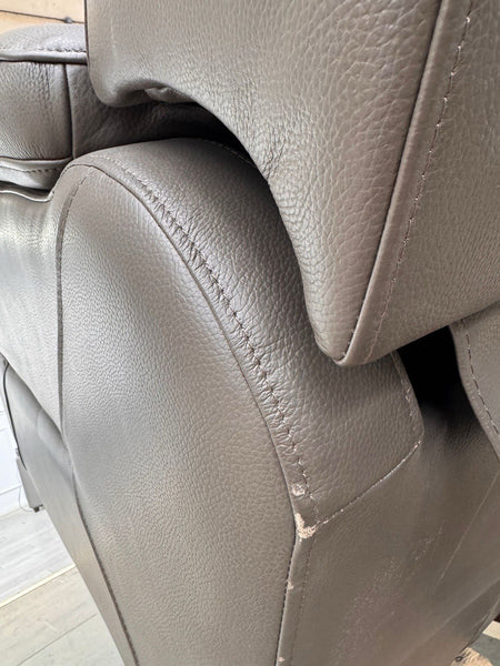 DFS Lift and Rise Electric Power Recliner Armchair Grey Genuine Leather21