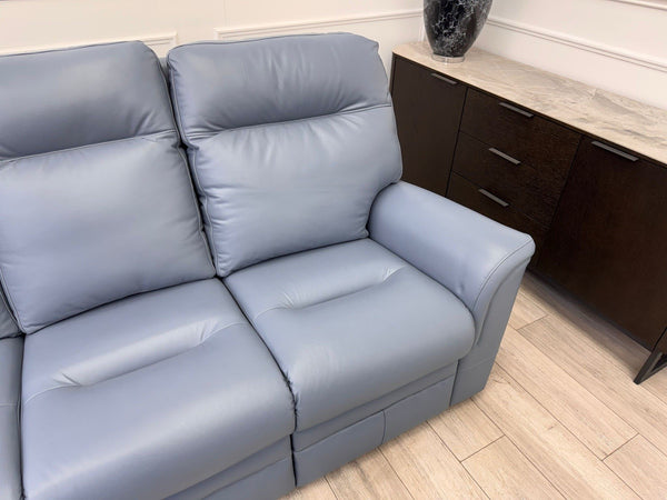 Parker Knoll Hudson 23 Roma Storm Leather Static 3 Seater Sofa RRP £41602