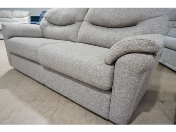 G Plan Washington dapple sparrow fabric standard pair of 3 seater sofas2