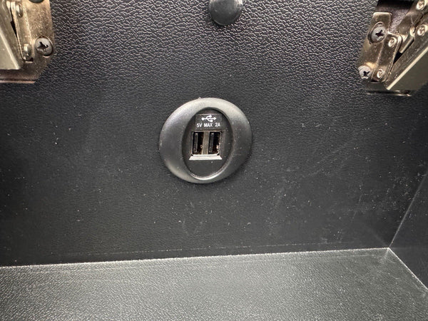 Sofology Radleigh Console Charcoal Velvet Cup Holders Storage8