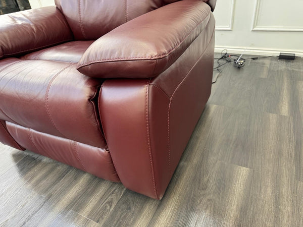 Furniture Village Moreno Lift and Rise Recliner Armchair Burgundy Leather3