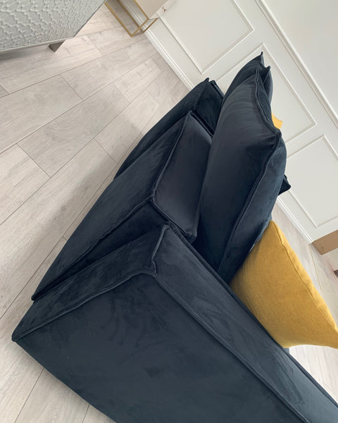 New Black 2 Seater Split cinema sofa style (Delivery Available)11