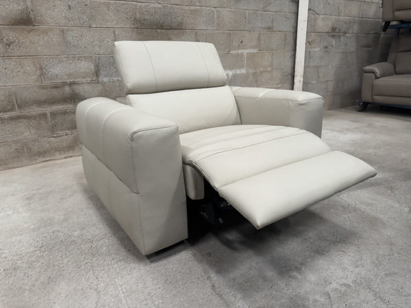 Lazyboy COLORADO Off White Snuggle/Cuddle Armchair Power Recliner + Headrest 11