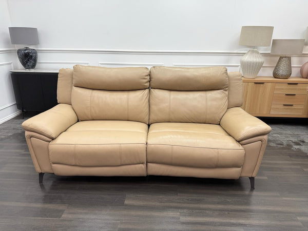 DFS Wren Power Recliner 3 Seater Sofa In Taupe Leather14