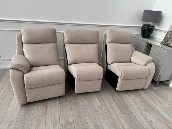 G Plan Kingsbury Beige Velour Static Curved 3 Seater Sofa13