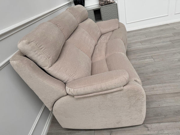 G Plan Kingsbury Beige Velour Static Curved 3 Seater Sofa10