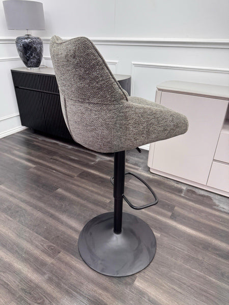 Furniture Village Kiara ash grey fabric swivel dining barstool (Pre-sale)13