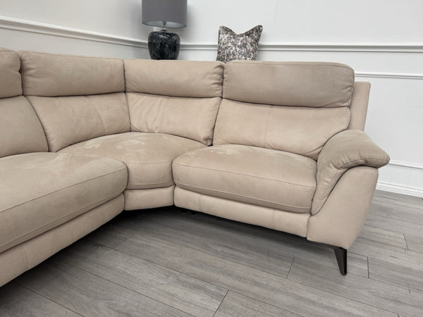 Furniture Village Contempo Static Corner Sofa In Beige Fabric8