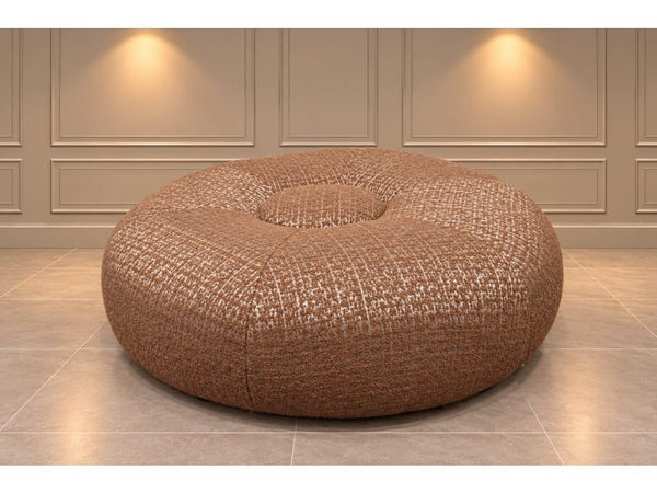 Duresta designer patterned fabric large circular footstool0
