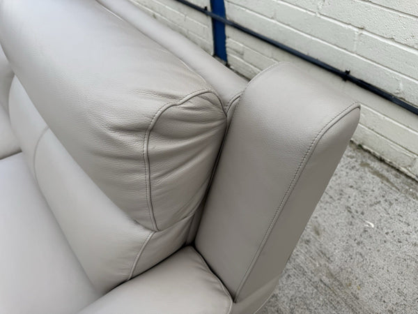 LA-Z-BOY BELLA LEATHER POWER RECLINER 3 SEATER SOFA - LATTE - RRP £235013