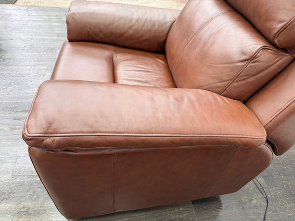G Plan Thornbury Brown/Chestnut Leather Power Recliner Armchair12