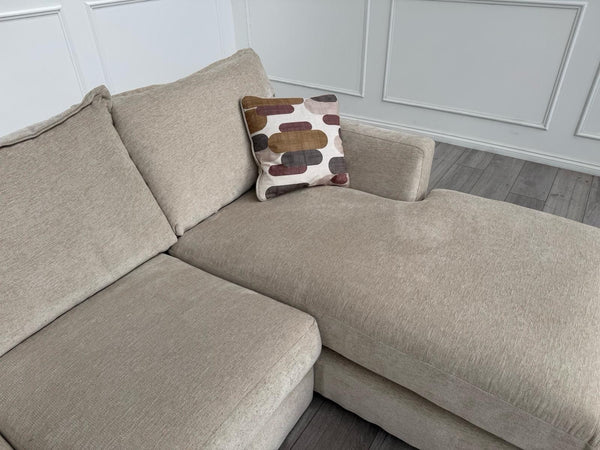 Furniture Village Sofia Beige Fabric Corner Sofa with Chaise End23