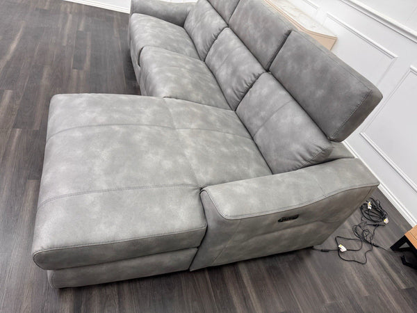 Furniture Village Xavier Chaise End Corner Sofa with Power Recliner + Headrests15