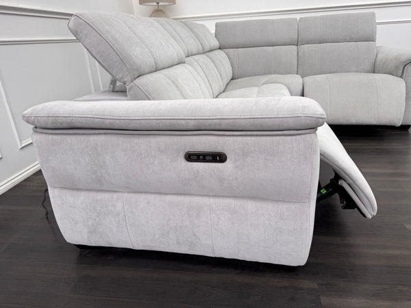 Furniture Village Inca Power Reclining Corner Sofa In Manhattan Stone4
