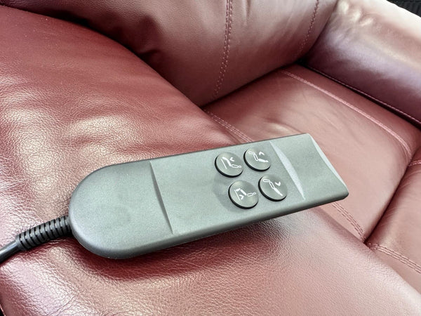 Furniture Village Moreno Lift and Rise Recliner Armchair Burgundy Leather16