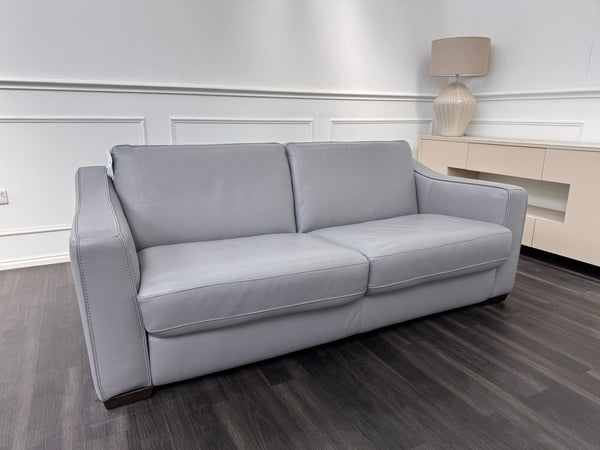 Furniture Village Optimus 3 Seater Sofabed Sofa Grey Leather11