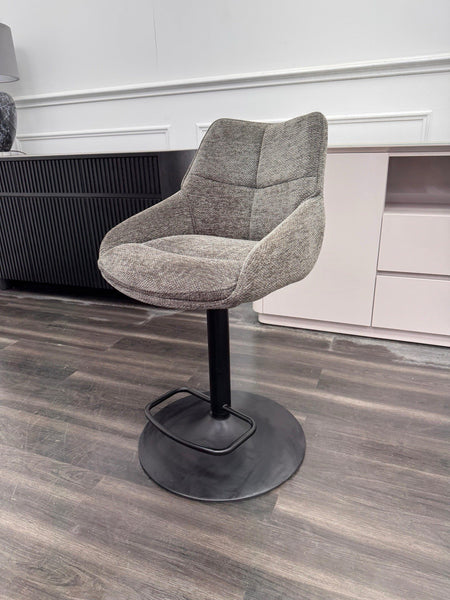 Furniture Village Kiara ash grey fabric swivel dining barstool (Pre-sale)12