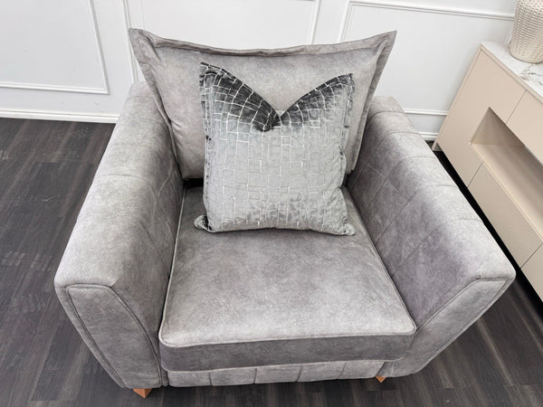 DFS Cherished Armchair Grey Fabric (Fast Delivery)10