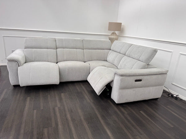 Furniture Village Inca Power Reclining Corner Sofa In Manhattan Stone7