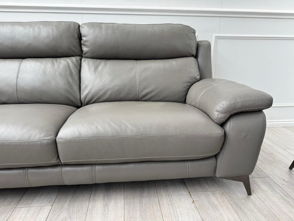 Furniture Village Missouri Power Recliner 3 & Static 2 Seater Sofa Set Grey3