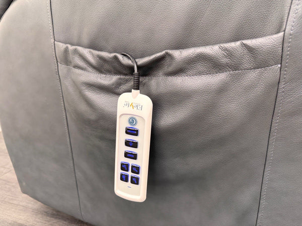 G Plan Kingsbury Cambridge Petrol Blue Power Rise And Recliner Armchair Headrest21