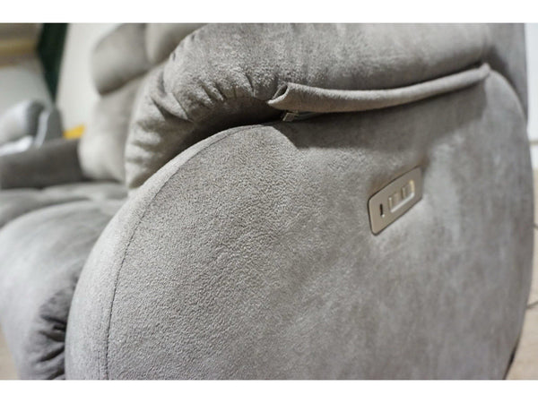 G Plan Kingsbury prama sable fabric Power Recliner 3 seater sofa & Armchair Set3