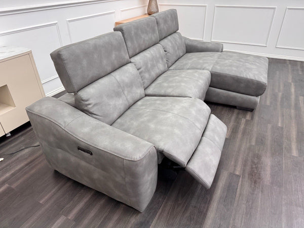 Furniture Village Xavier Chaise End Corner Sofa with Power Recliner + Headrests6