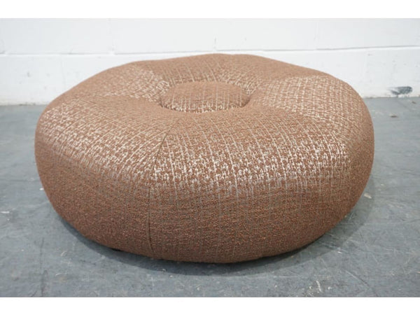 Duresta designer patterned fabric large circular footstool2