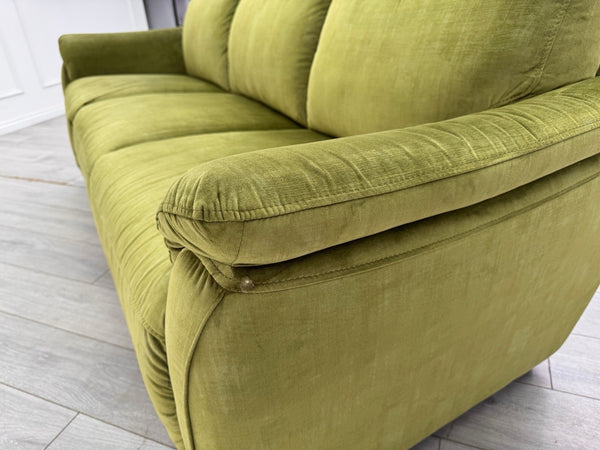 Sofology Parker Static 3 Seater Green Fabric Sofa9