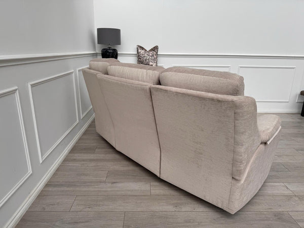 G Plan Kingsbury Beige Velour Static Curved 3 Seater Sofa4