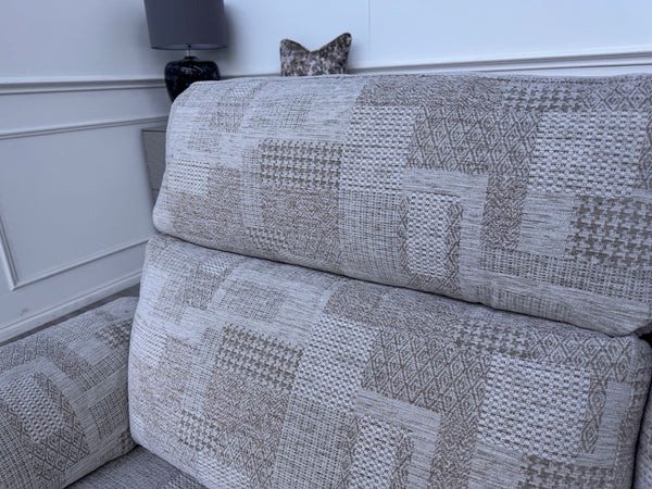 G Plan Thornbury 3 Seater Sofa Patterned Beige Fabric Power Recliner14