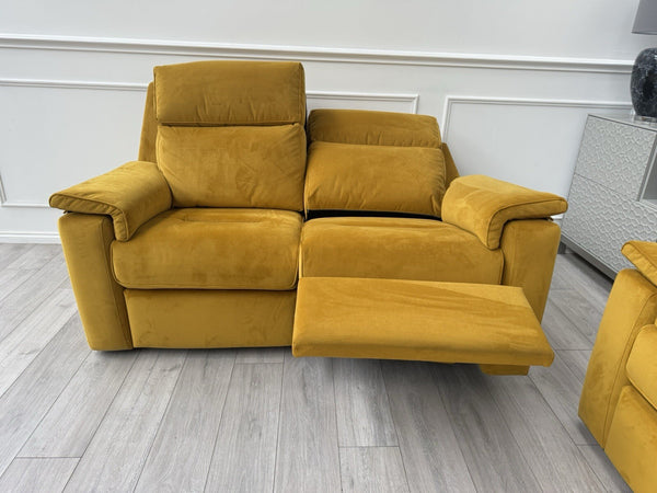 G Plan Thornbury/Harper 2+2 Seater Sofa Set Power Recliner Mustard RRP £75908