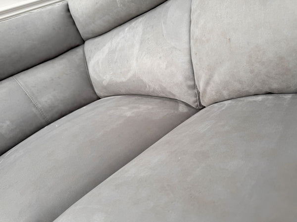 Furniture Village Contempo Grey Microfibre Power Recliner L Shape Corner Sofa23