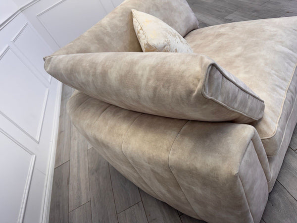 Sofology Emperor Modular Corner Unit Section Ivory/Cream Velvet Fabric11