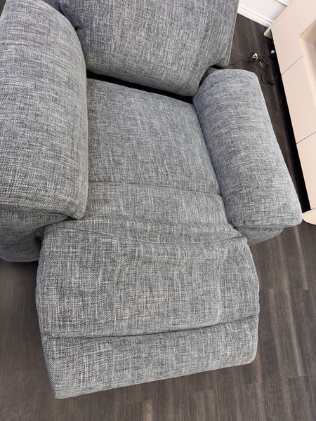 Furniture Village Sloane Grey Fabric Armchair Electric Power Recliner2
