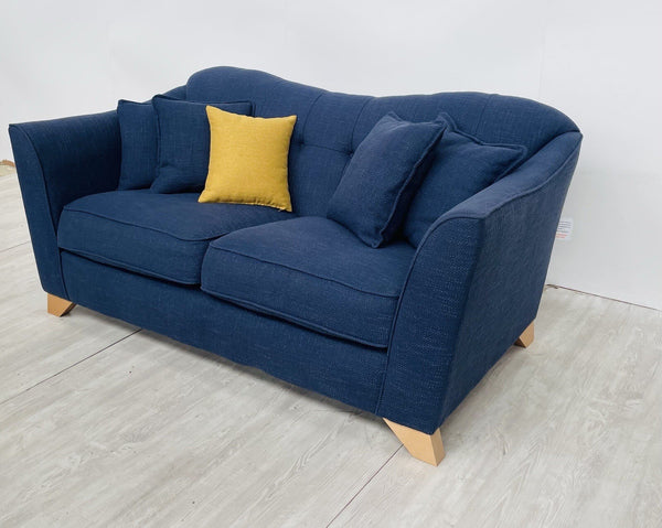 New Sofology Bartelli Navy Blue Fabric 2 Seater Sofa1