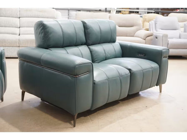 Furniture Village Homestage Lake Green 3 & 2 Seater Sofa Set Power Recliner9