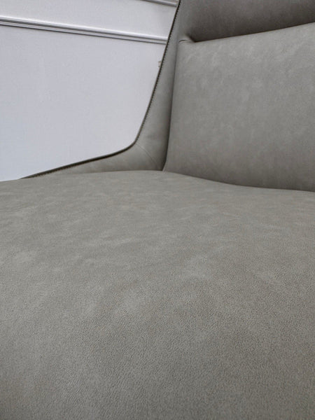 Furniture Village Catalina Taupe Leather Swivel Dining Chair (Pre-sale)14