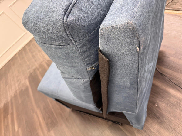 G PLAN Thornbury Power Recliner 3 Seater Sofa In Indigo Stingray Velvet Fabric7