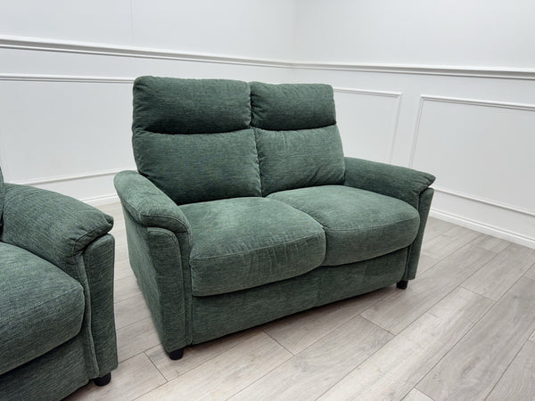 Furniture Village Piccolo Static 3 & 2 Seater Moss Green Fabric Sofa Set14