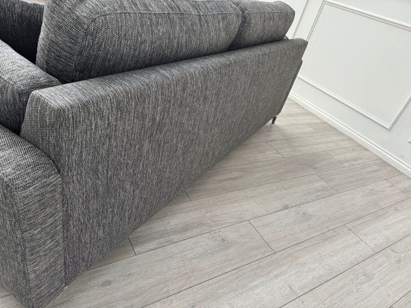 DFS Grey Fabric 3 Seater Sofa8