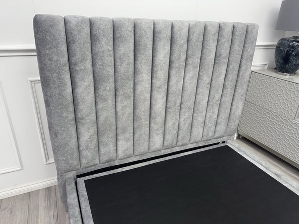 Furniture Village Ramos Ottoman Bedframe | Double | Dapple Silver Grey4