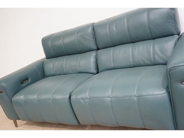 Furniture Village Homestage Lake Green 3 & 2 Seater Sofa Set Power Recliner7